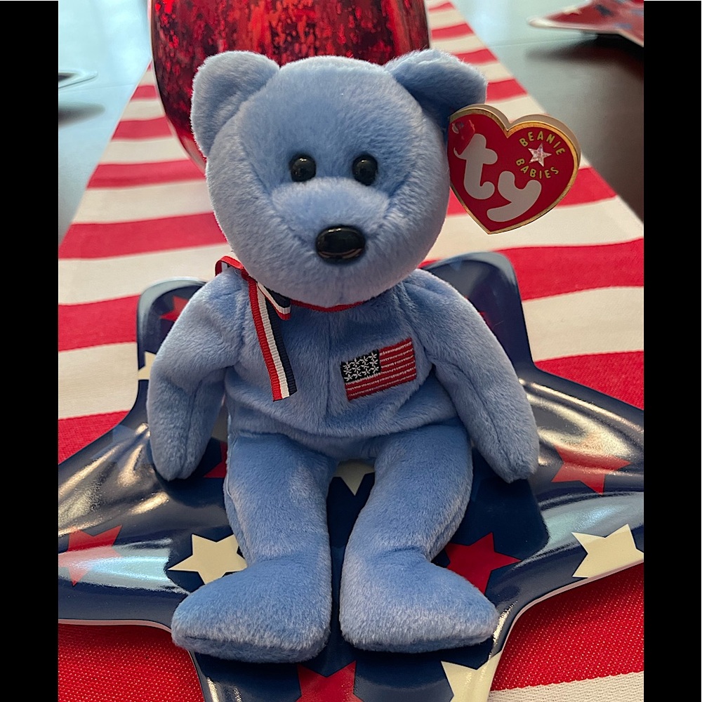 TY Beanie Baby America Bear